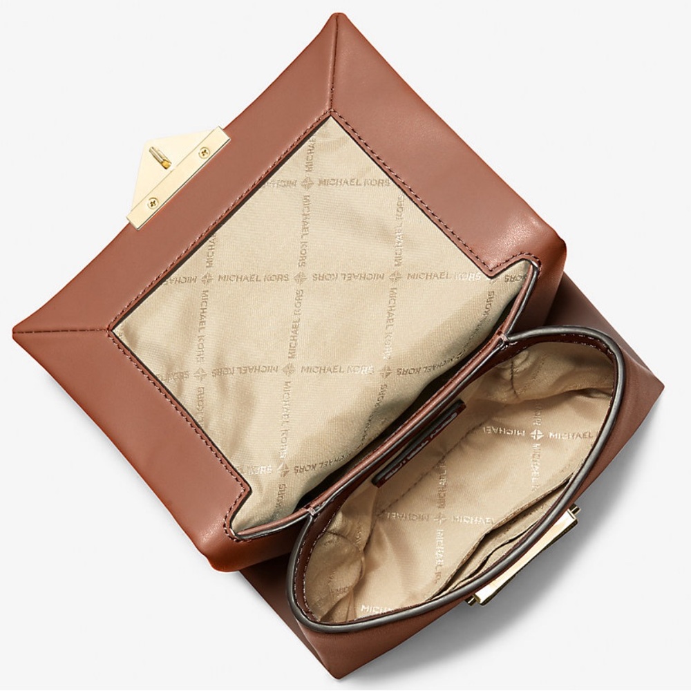 🧳 Michael Kors Brown Cece Small Shoulder Bag 💼 NWT 💼 - Picture 9 of 16